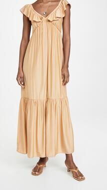 New O.P.T Jay Maxi Dress in Nude Women's Size S